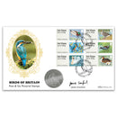 2011 P& G Birds of Britain No.3 Coin Cover - Signed Jamie Crawford