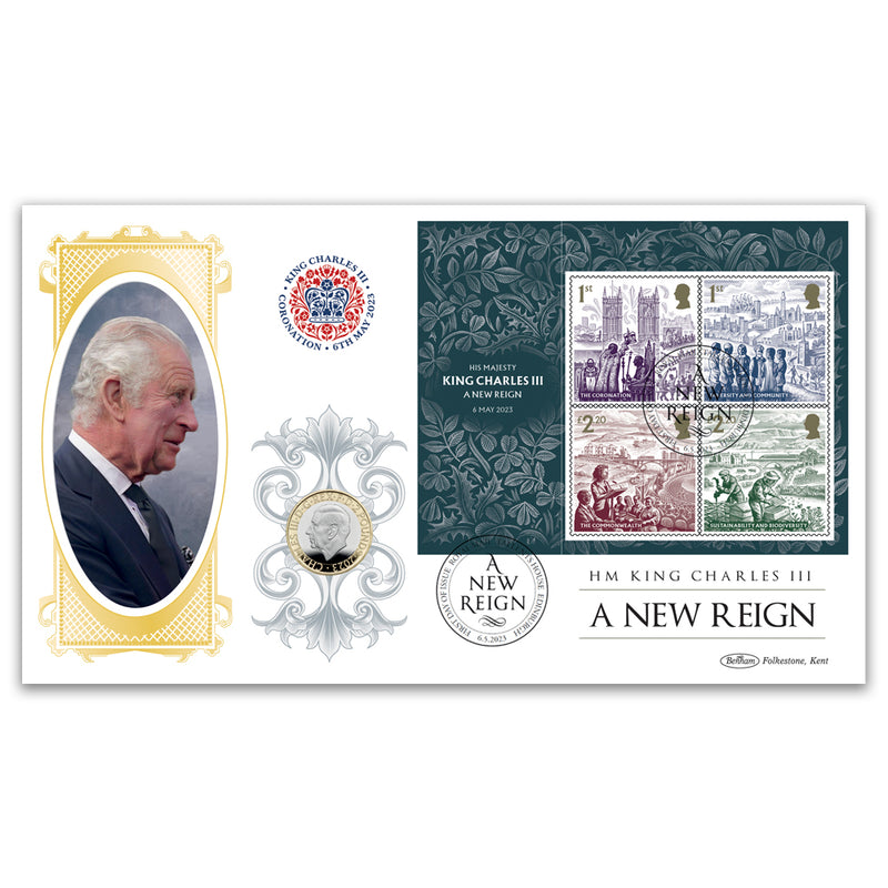 2023 Coronation of King Charles III M/S Coin Cover