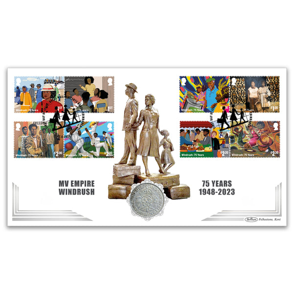 2023 Windrush Stamps Coin Cover