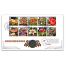 2025 Mushrooms Stamps Coin Cover_C25628