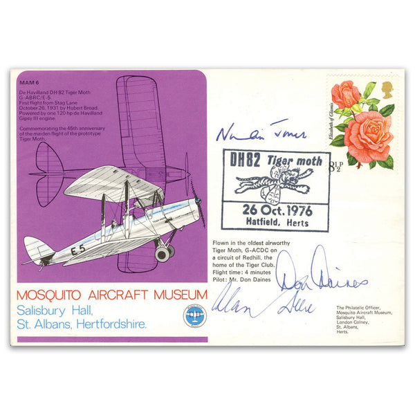 1976 Mosquito Air Museum - Signed A Deere &  N Jones