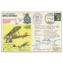 1974 60th Anniversary No7 Sqn - Signatures incl. Sheen & Beaumont