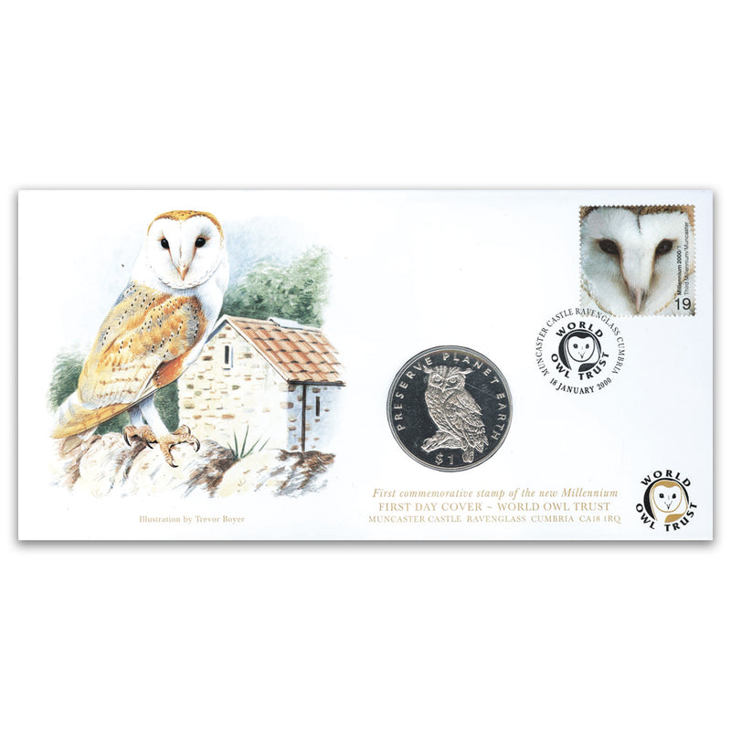 2000 Above & Beyond: Barn Owl Coin Cover