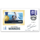 2024 Gold Medal Winners - Swimming - Men's 100m Backstroke S12 Signed Stephen Clegg MBE
