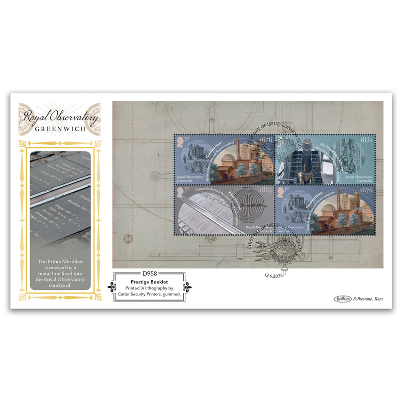 2025 Royal Observatory PSB Definitive - (P1) 1st x 4 Flamsteed Pane_D958B