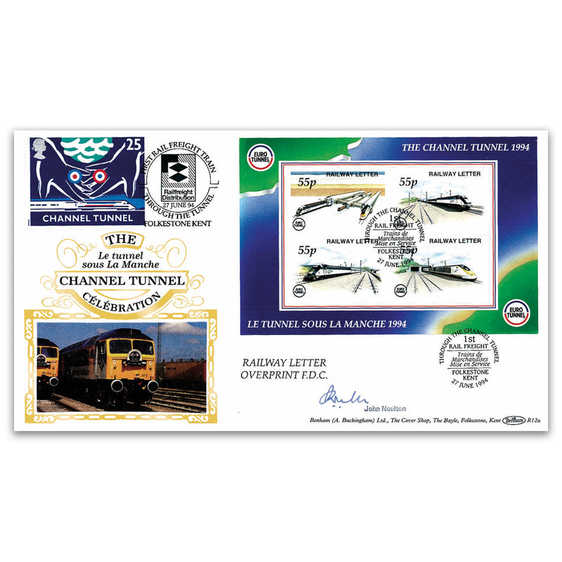 1994 First Rail Freight Train Signed J Noulton