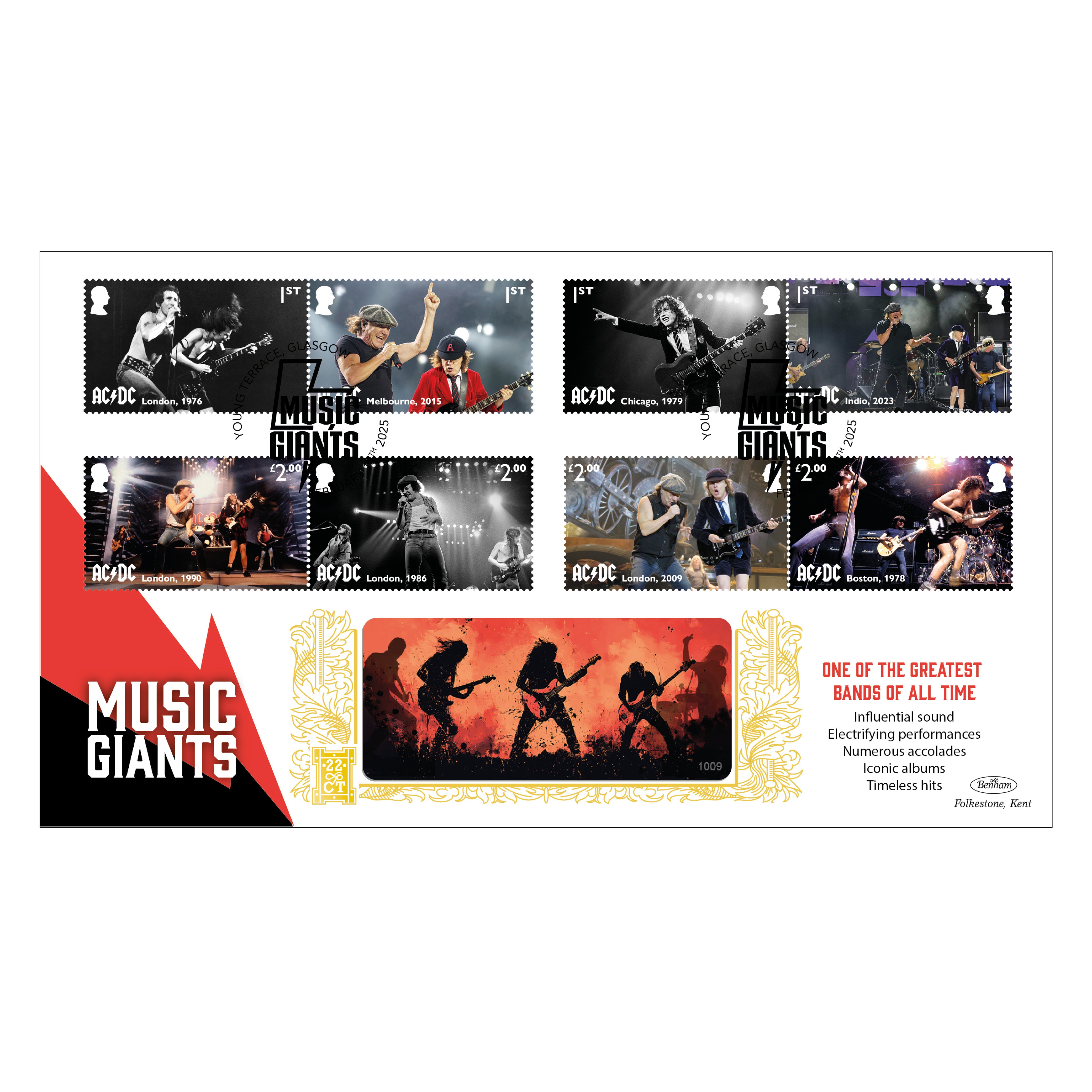 2025 AC/DC Stamps GOLD 500