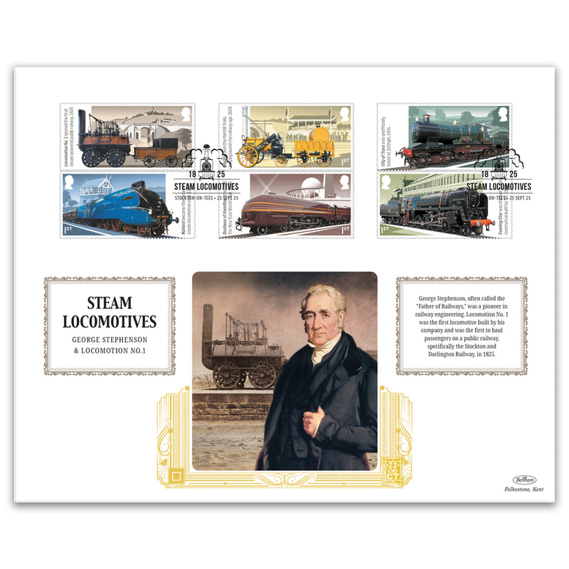 2025 Steam Locomotives Stamps GOLD 500_GOLD1035