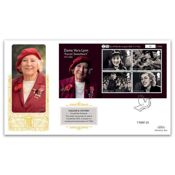 2025 Special EuroPhilex Overprint Valour and Victory M/S Cover
