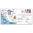 1995 50th Anniversary First Aries Polar Flight - Signed Capt. Robinson & 4 Others