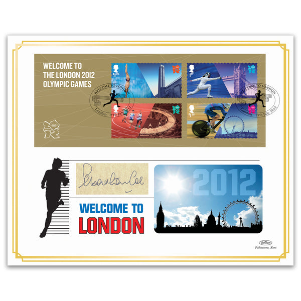 2012 Olympics With Sebastian Coe Signature Inserted