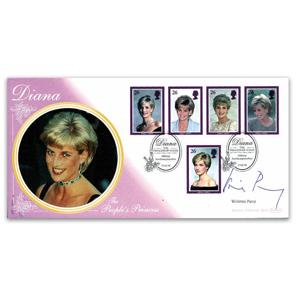 1998 Princess Diana In Memoriam Signed Vivienne Parry
