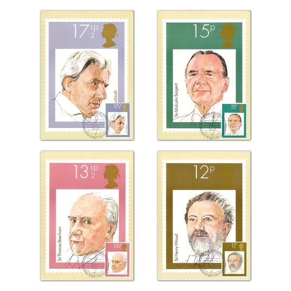 1980 Conductors PHQ Cards - Set of 4_PHQF046