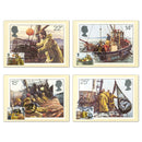 1981 Fishing PHQ Cards - Set of 4_PHQF055