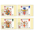 1984 Heraldry PHQ Cards - Set of 4_PHQF072