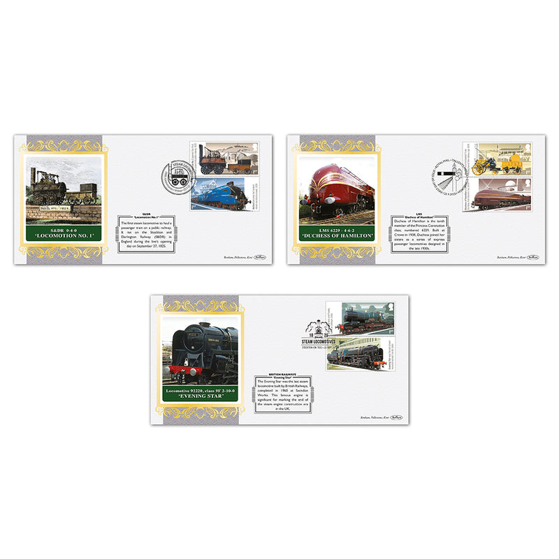 2025 Steam Locomotives Rail Series Set of 3 Covers_RLS0081
