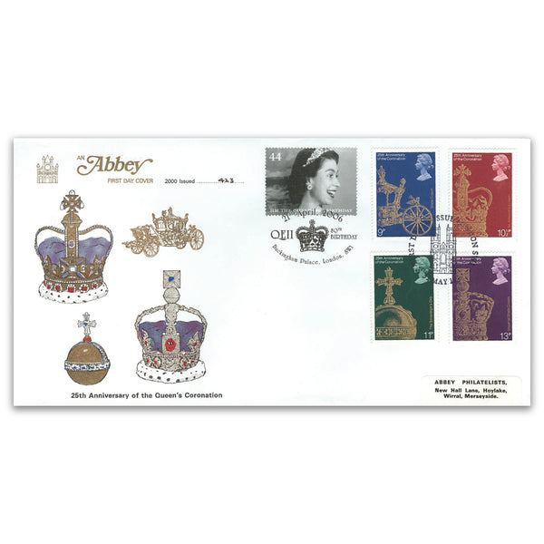 1978 Coronation 25th Anniversary Dbld '06 Queen's 80th Birthday