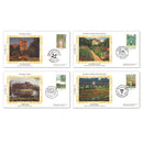 1983 British Gardens - Set of Four Alternate Silks