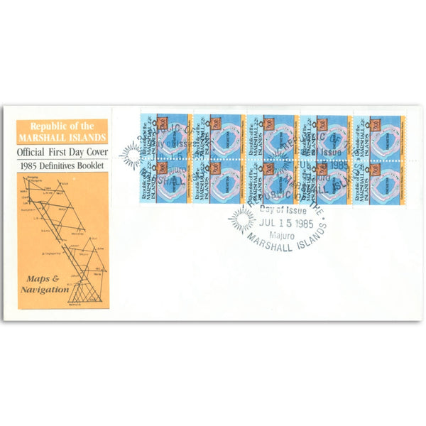 1985 Marshall Islands Definitive Booklet: Maps & Navigation