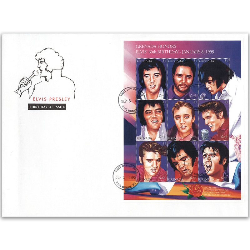 1995 Grenada W.I. Elvis 60th Birthday