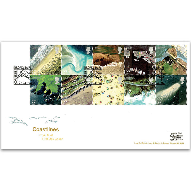 2002 Coastline Broadstairs Kent handstamp