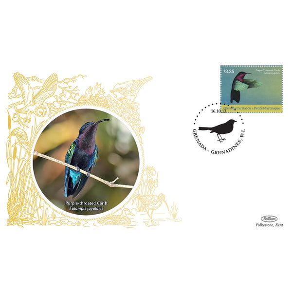 Grenada Birds - Purple Throated Carib