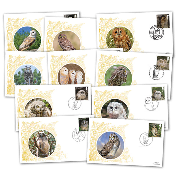 GB Owls Set of 10 covers