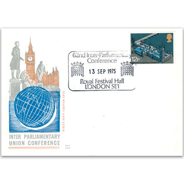 1975 62nd Inter-Parlimentary Union Conference Benham Engraved Cover