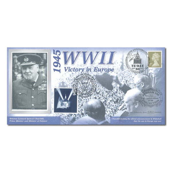 2005 End of World War II: VE-Day 60th Benham 100 Cover