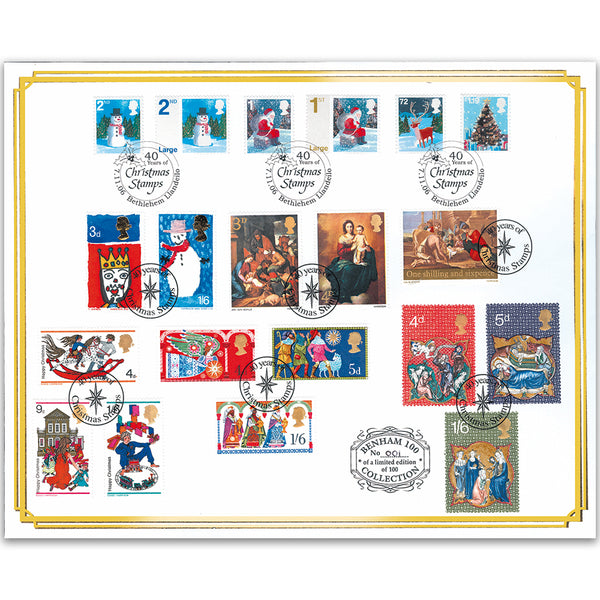 2006 40 Years of Christmas Stamps Benham 100 Cover