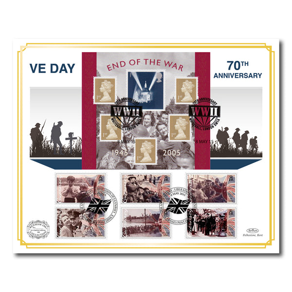 2015 70th Anniversary of V.E Day & Liberation of the Channel Islands Benham 100 Cover