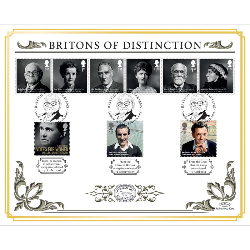 2016 British Humanitarians/Distinction Benham 100 Cover