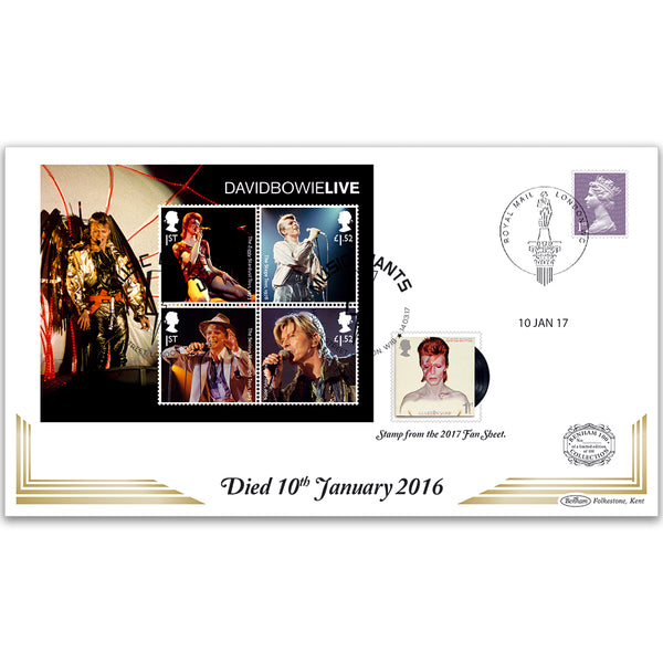 2017 David Bowie - Anniversary of Death Benham 100 Cover