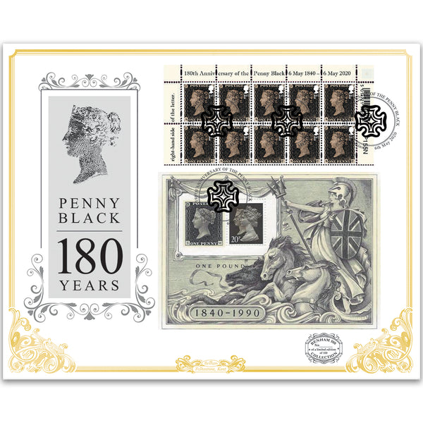 2020 180th Anniversary Penny Black 'Benham 100' Cover