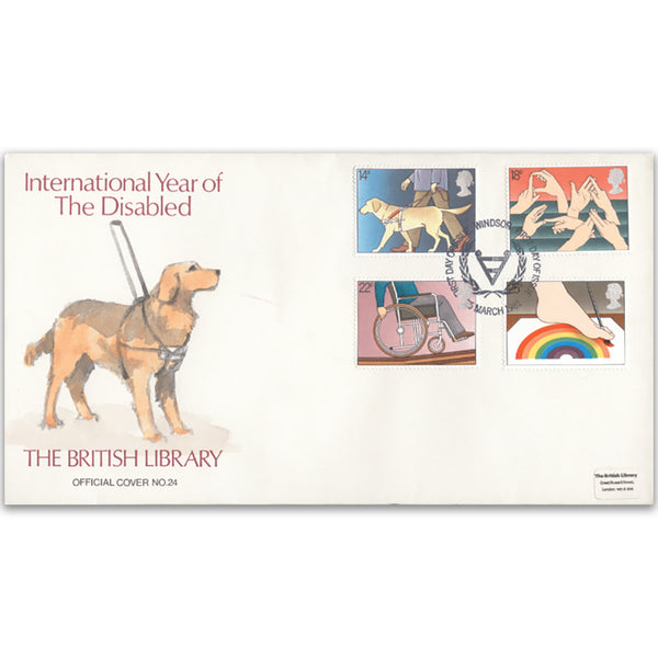 1981 Year of the Disabled British Library Cover - Windsor