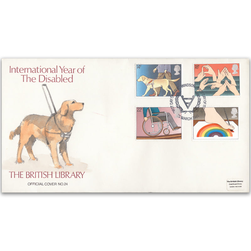 1981 Year of the Disabled British Library Cover - Windsor