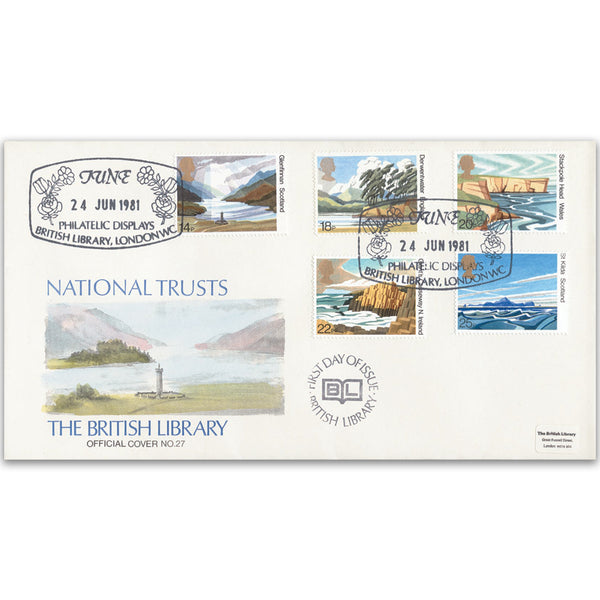 1981 National Trust British Library Cover - London WC