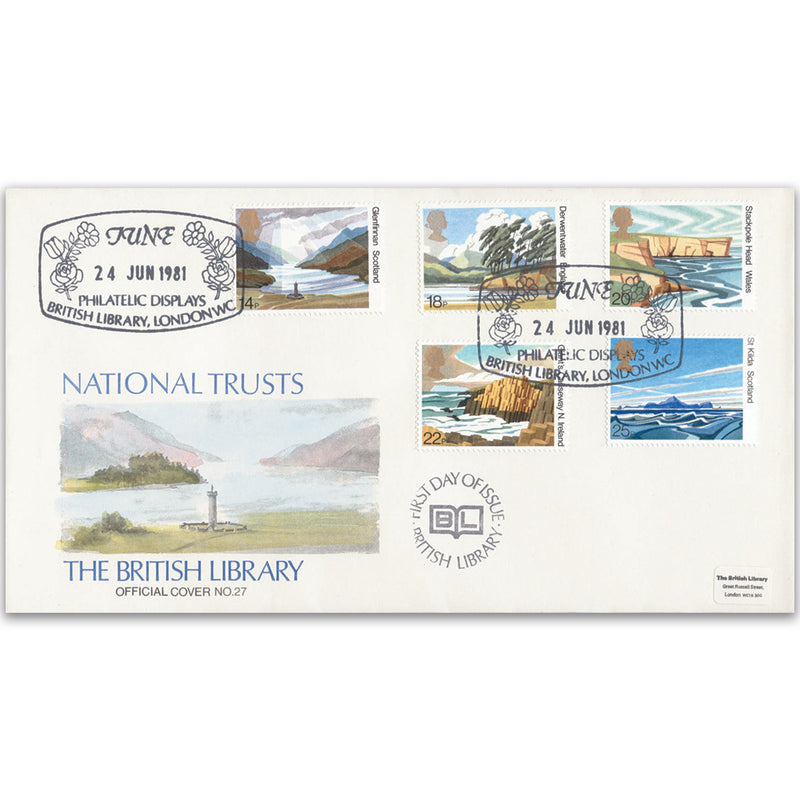 1981 National Trust British Library Cover - London WC
