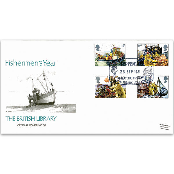 1981 Fishing British Library Cover - Fisherman's Year, London WC