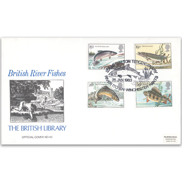 1983 British River Fish - British Library Cover - Fiver Itchen, Winchester