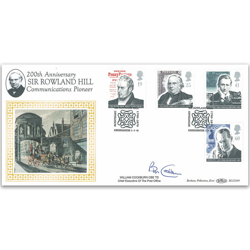 1995 Communications - Sir Rowland Hill BLCS - Signed by Bob Cockburn