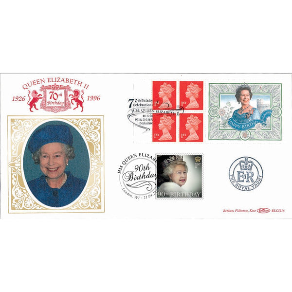 1996 Queen's 70th Birthday Retail Booklet - Doubled 2016 for Queen's 90th