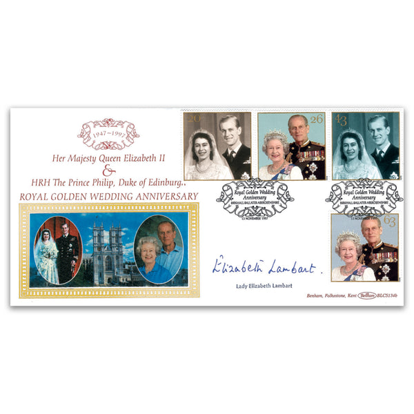 1997 Royal Golden Wedding Anniversary BLCS - Signed by Lady Elizabeth Lambart