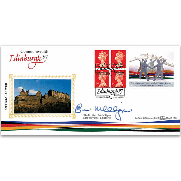 1997 Commonwealth Heads of Government BLCS - Signed Eric Milligan, Lord Provost of Edinburgh