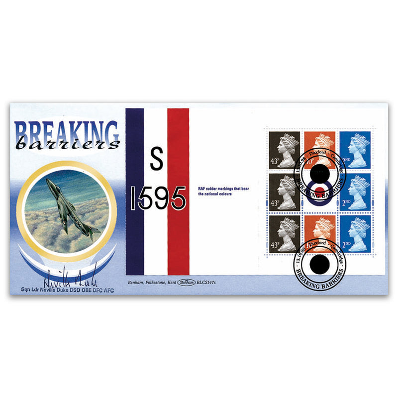 1998 Speed PSB BLCS - Duxford - Signed by Sqn Leader Neville Duke DSO OBE DFC AFC