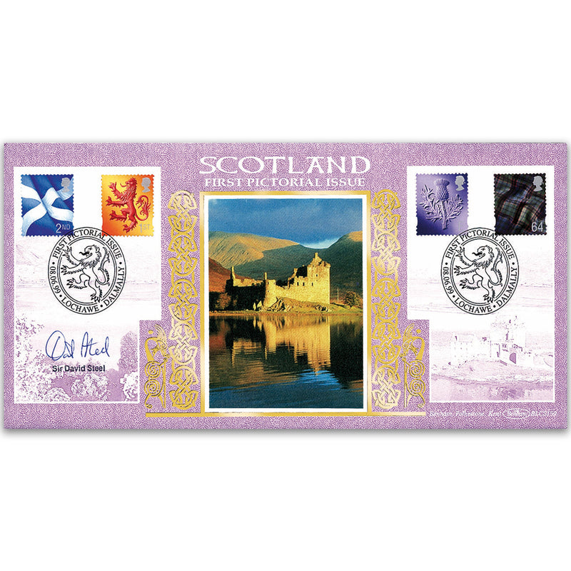 1999 Scotland First Pictorial Definitives - Signed by Sir David Steel
