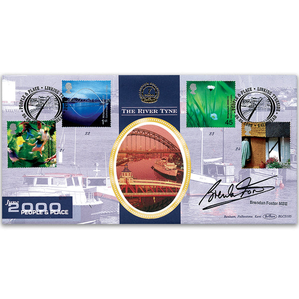 2000 People & Place. The River Tyne Signed Former Olympian Brendan Foster
