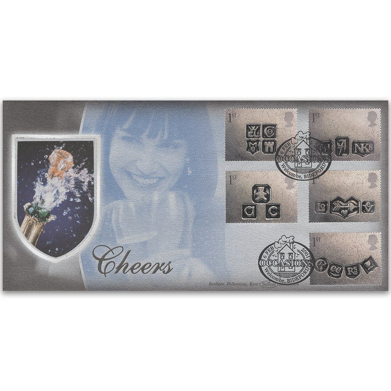 2001 Greetings Stamps: Occasions, Cheers BLCS 2500 - Bideford