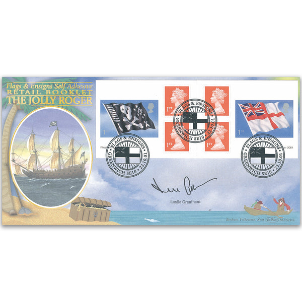 2001 Flags and Ensigns Booklet BLCS 2500 - Signed by Leslie Grantham