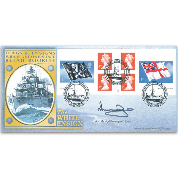 2001 Flags & Ensigns Retail Booklet BLCS 5000 - Signed by Admiral Sir Nigel Essenhigh KCB